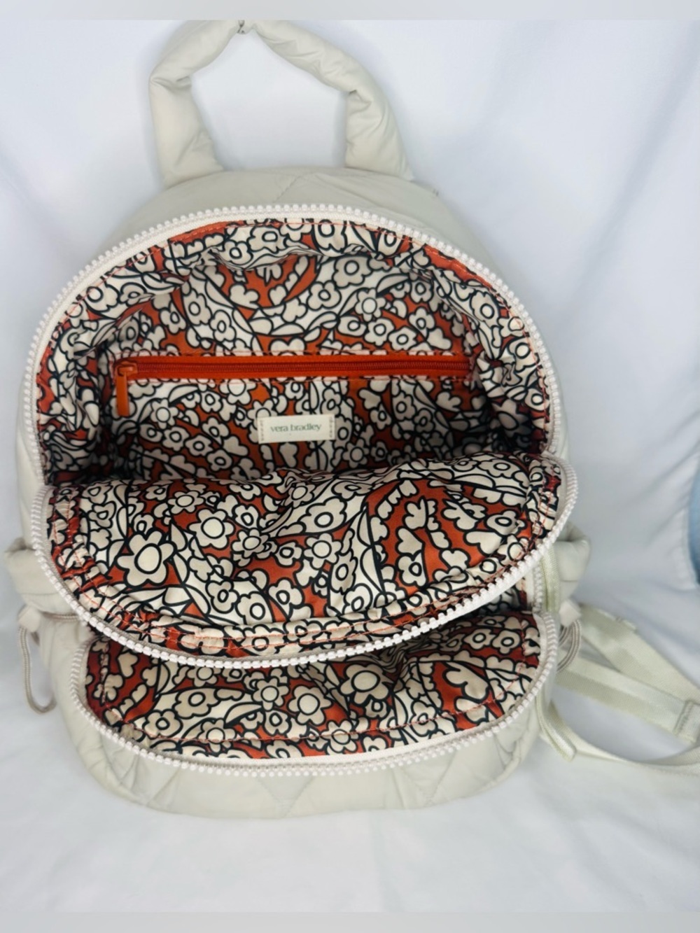 Vera Bradley Banbury Small Backpack Pumice Stone Pretty Wildflowers